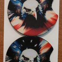 Eagle/Patriotic Car Coaster Set