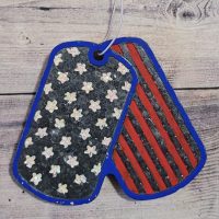 Military Tags Car Freshie