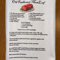 Meatloaf Recipe Tea Towel