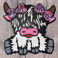 Highland Cow 2 Car Freshie