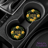 BSP Rose Wreath Car Coasters (Set of 2)