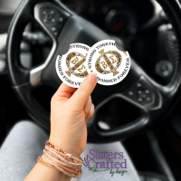 BSP Strong Together Bonded Forever  Car Coasters (Set of 2)